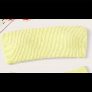 Bandeau swim suit top